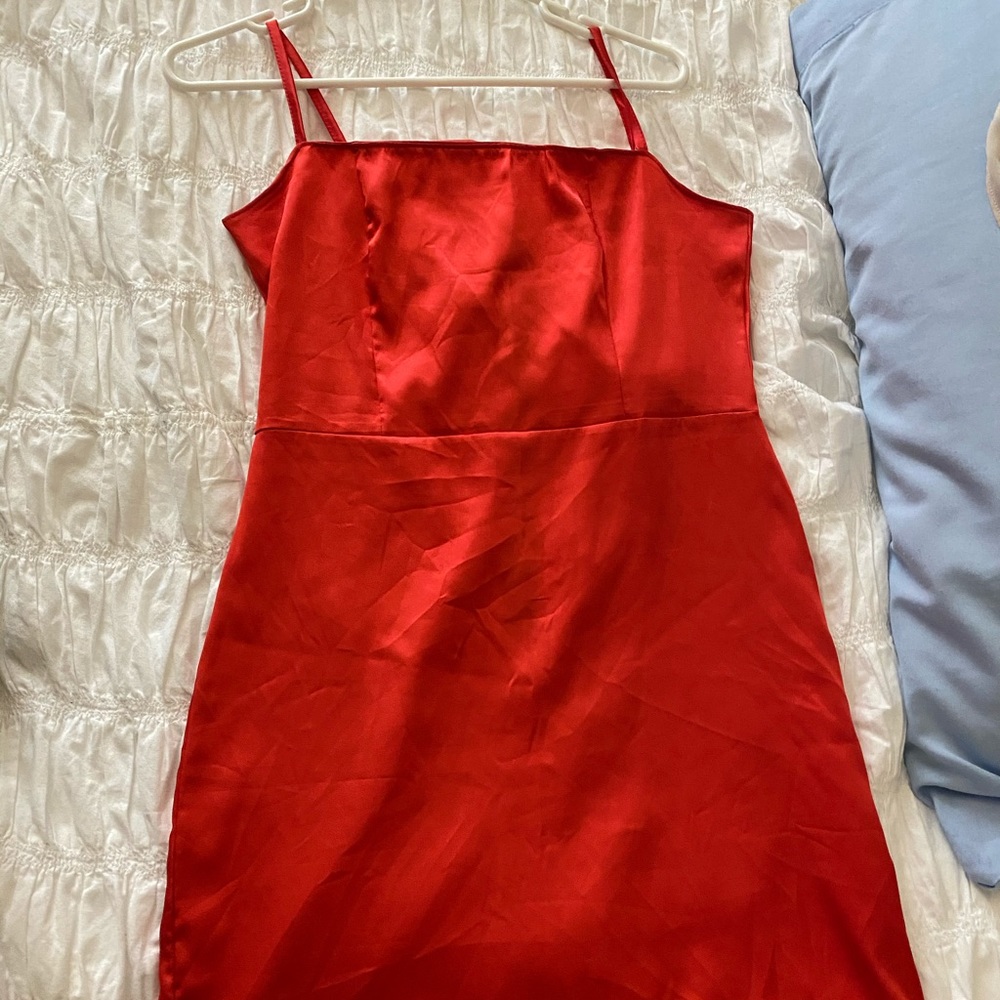 Red going out dress